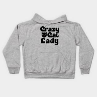 Crazy cat lady black cats Kids Hoodie